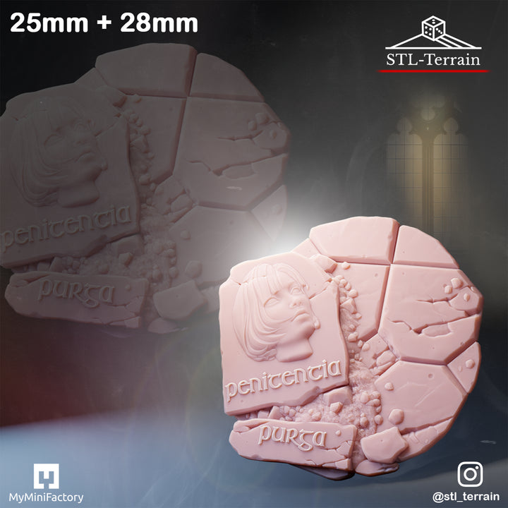 Toppers - Gothic Temple Ruins - 25 - 28 - 32 - Impression 14k - Nettoyage ultrason - SET 2