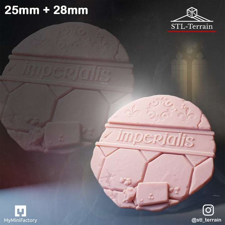 Toppers - Gothic Temple Ruins - 25 - 28 - 32 - Impression 14k - Nettoyage ultrason - SET 2