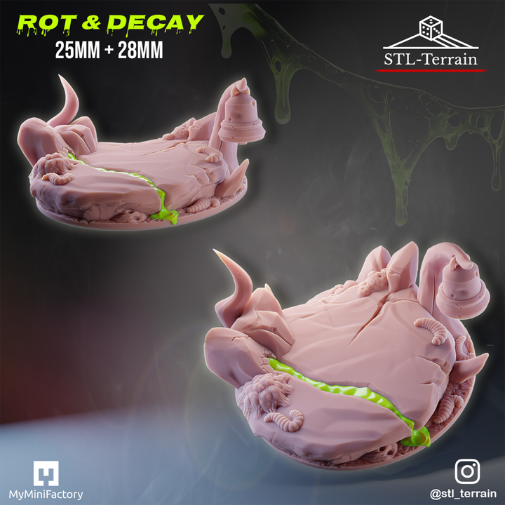 Toppers - Rot & Decay - 25 - 28 - 32 - Impression 14k - Nettoyage ultrason - SET 1
