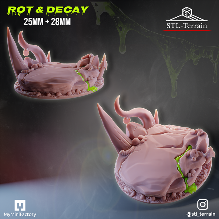 Toppers - Rot & Decay - 25 - 28 - 32 - Impression 14k - Nettoyage ultrason - SET 1