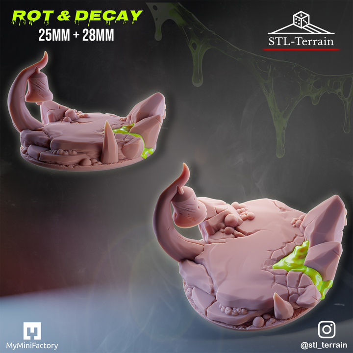 Toppers - Rot & Decay - 25 - 28 - 32 - Impression 14k - Nettoyage ultrason - SET 1