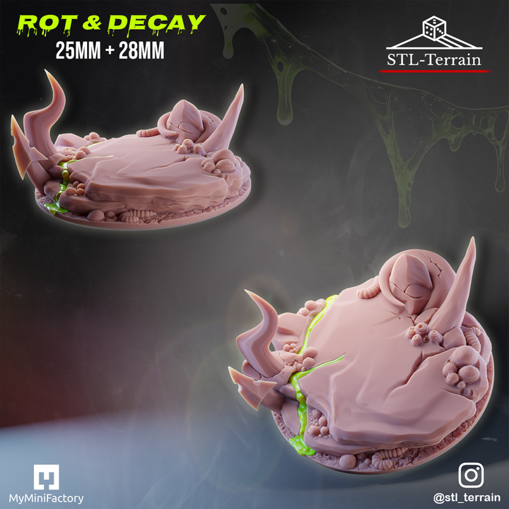 Toppers - Rot & Decay - 25 - 28 - 32 - Impression 14k - Nettoyage ultrason - SET 1