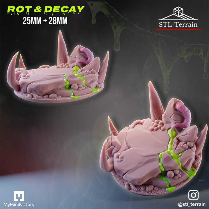 Toppers - Rot & Decay - 25 - 28 - 32 - Impression 14k - Nettoyage ultrason - SET 1