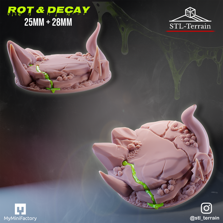 Toppers - Rot & Decay - 25 - 28 - 32 - Impression 14k - Nettoyage ultrason - SET 2