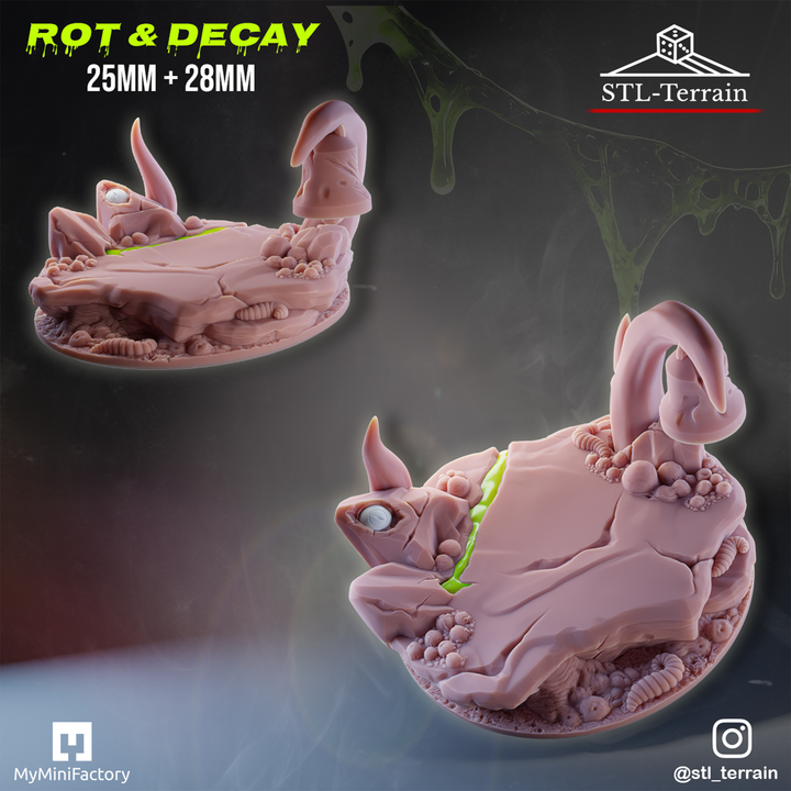 Toppers - Rot & Decay - 25 - 28 - 32 - Impression 14k - Nettoyage ultrason - SET 2
