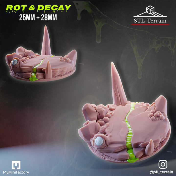 Toppers - Rot & Decay - 25 - 28 - 32 - Impression 14k - Nettoyage ultrason - SET 2