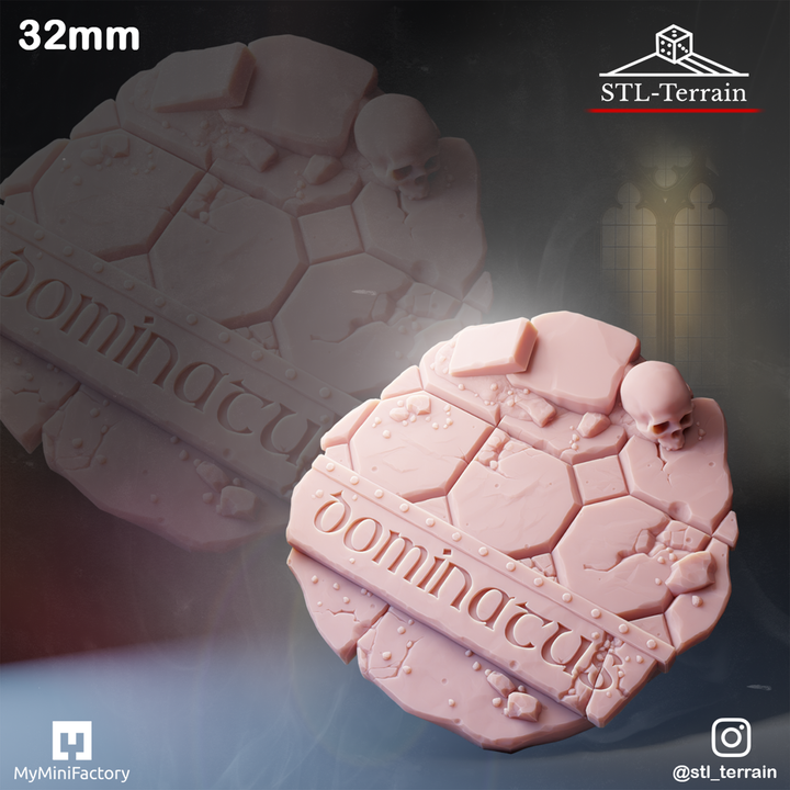 Toppers - Gothic Temple Ruins - 25 - 28 - 32 - Impression 14k - Nettoyage ultrason - SET 1