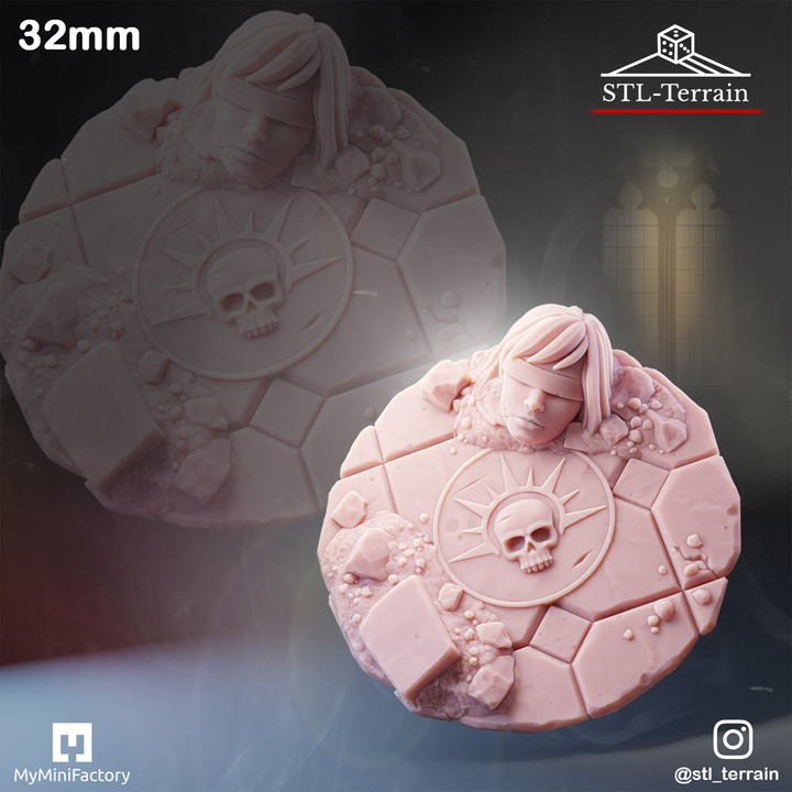 Toppers - Gothic Temple Ruins - 25 - 28 - 32 - Impression 14k - Nettoyage ultrason - SET 1