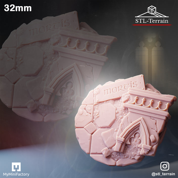 Toppers - Gothic Temple Ruins - 25 - 28 - 32 - Impression 14k - Nettoyage ultrason - SET 2