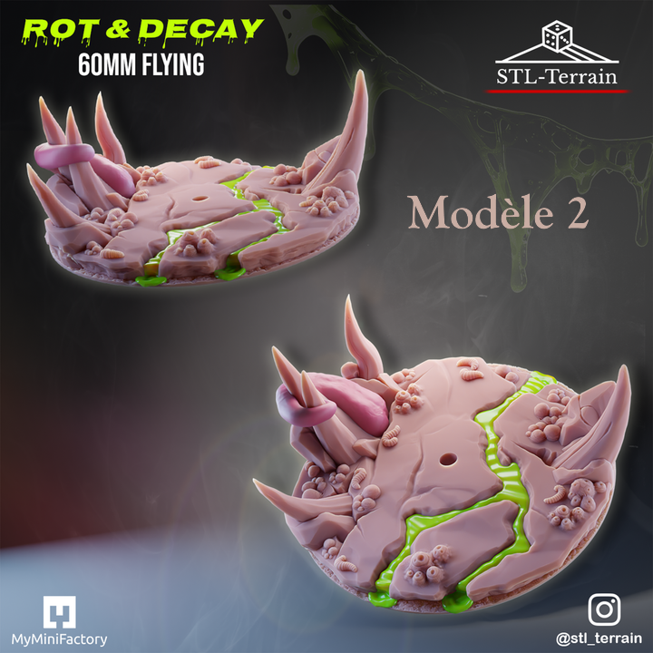 Toppers - Rot & Decay - 60 - 60 FLY - 80 - 60x35 - Impression 14k - Nettoyage ultrason - SET 5