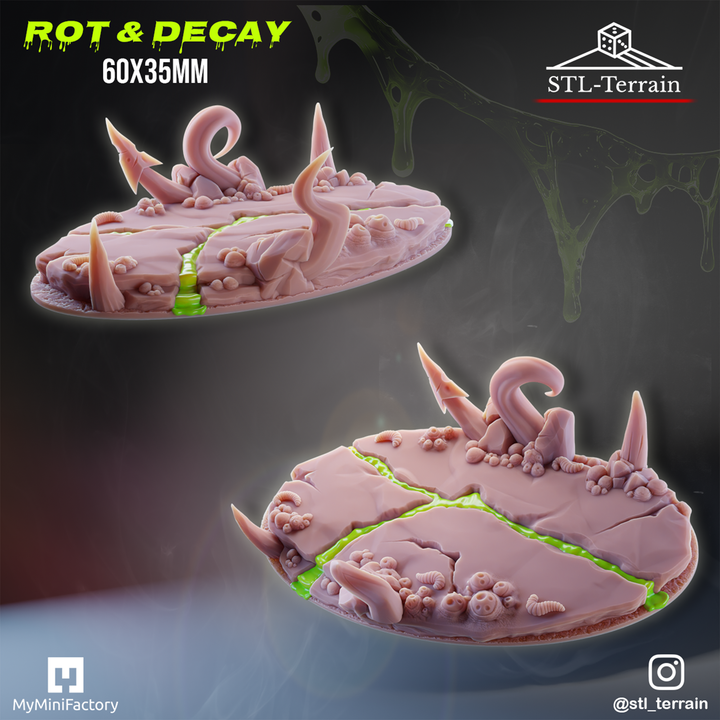 Toppers - Rot & Decay - 60 - 60 FLY - 80 - 60x35 - Impression 14k - Nettoyage ultrason - SET 5