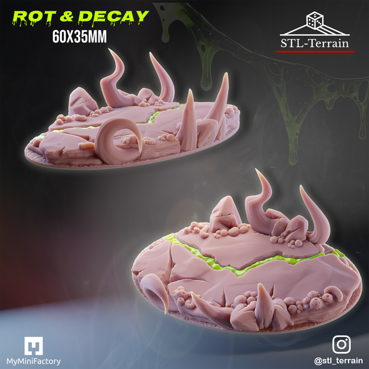Toppers - Rot & Decay - 60 - 60 FLY - 80 - 60x35 - Impression 14k - Nettoyage ultrason - SET 5