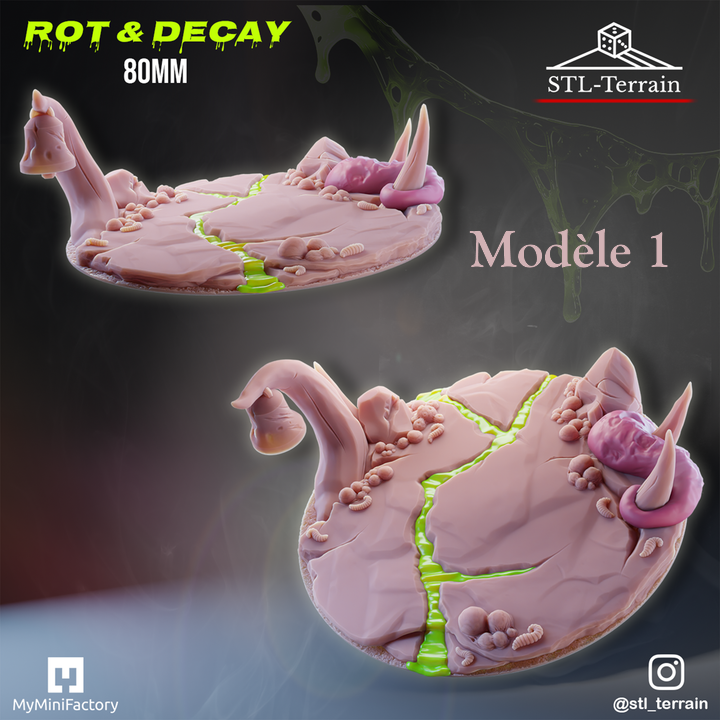 Toppers - Rot & Decay - 60 - 60 FLY - 80 - 60x35 - Impression 14k - Nettoyage ultrason - SET 5