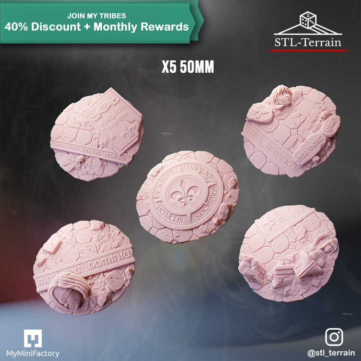Toppers - Gothic Temple Ruins - 50 - Impression 14k - Nettoyage ultrason - SET 4