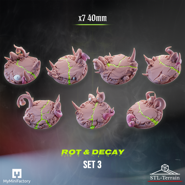 Toppers - Rot & Decay- 40 - Impression 14k - Nettoyage ultrason - SET 3