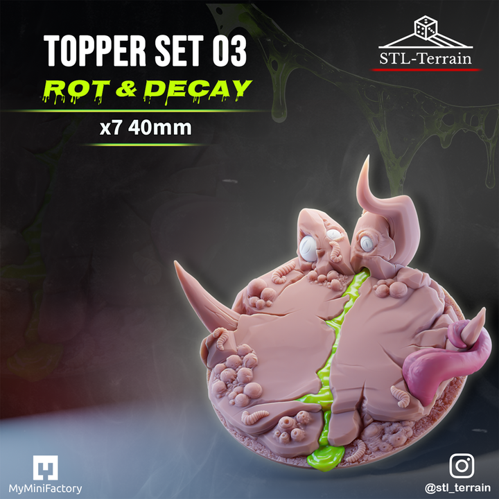 Toppers - Rot & Decay- 40 - Impression 14k - Nettoyage ultrason - SET 3