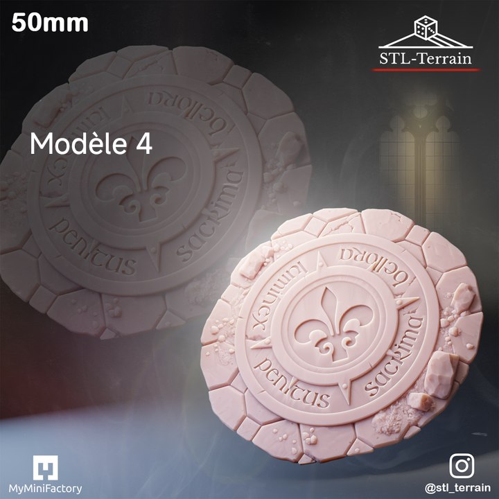 Toppers - Gothic Temple Ruins - 50 - Impression 14k - Nettoyage ultrason - SET 4